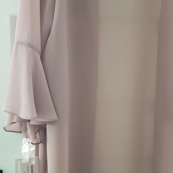 NWT: Oleg Cassini Mauve lace chiffon three piece pantsuit Size 20 - Picture 12 of 14